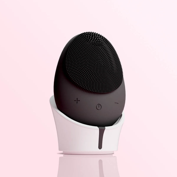 Sonic Facial Cleansing brush deep cleaning sensitive skin in Charcoal by Fancii & Co.