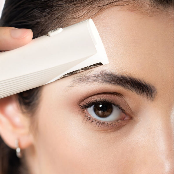 Leah Dermaplaner by Fancii & Co. in use by model White
