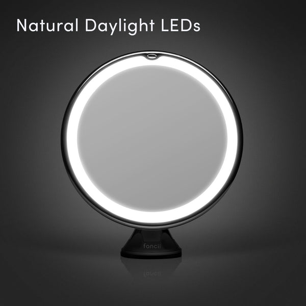 7X Magnifying Lighted Vanity Makeup Mirror with 20 Natural LED Ring Lights 