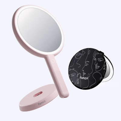 Cami mirror hand held and Taylor compact mirror by Fancii and Co_L'Artiste Strawberry Cream