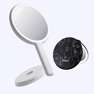 Cami mirror hand held and Taylor compact mirror by Fancii and Co_  L'Artiste Marshmallow
