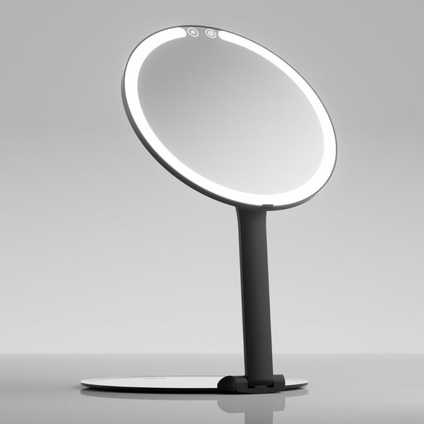 Abigail Travel Mirror from Fancii & Co. Hero Extended Black Without 10x Magnifying Mirror