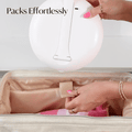 Abigail Lighted Travel Vanity by Fancii is made to travel, folds ultra thin for easy packing.