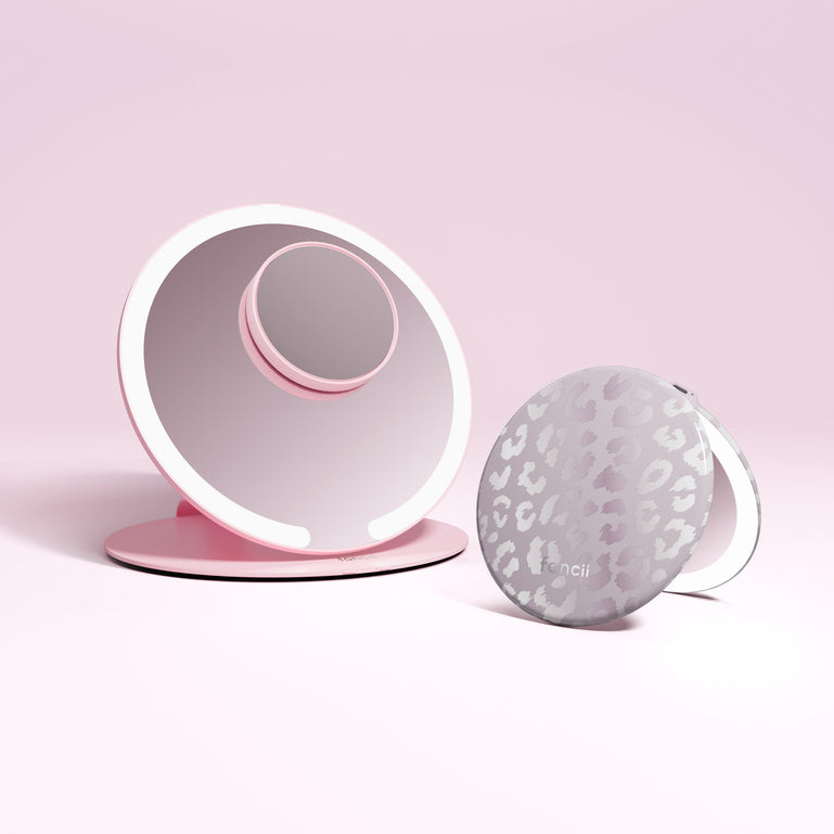Abigail Pink / 10x Magnifying Mirror COSMIC LEOPARD