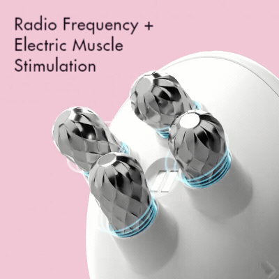 Amelia 4-in-1 Face + Body Massager Tool with EMS and RF by Fancii & Co. Radio Frequency and Electric Muscle Stimulation All 