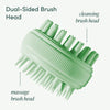 Charlotte Scalp Massage Brush by Fancii & co. in Mint - Dual-Sided Brush Head