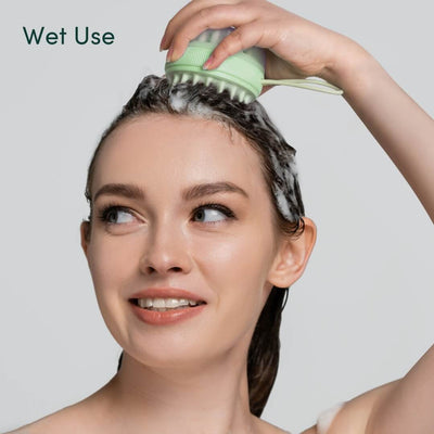 Charlotte Scalp Massage Brush by Fancii & co. in Mint - Wet Use