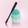 Daily essentials Isla sonic facial cleansing brush and Remi facial massager tool by Fancii and Co Aqua Black Onyx