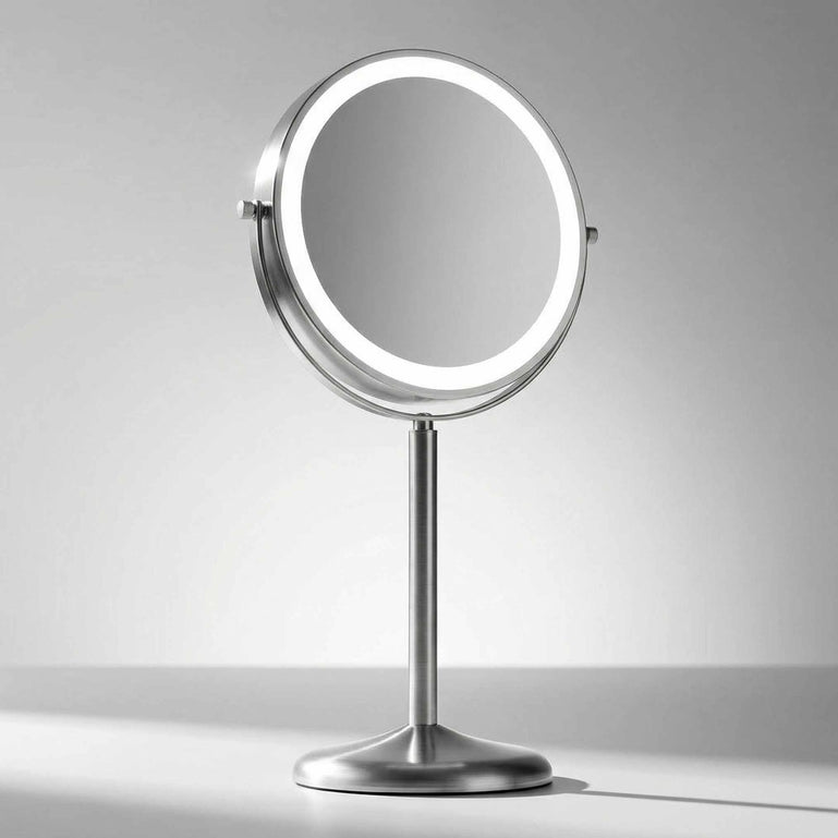 Hailey Double Sided Makeup Mirror with Lights