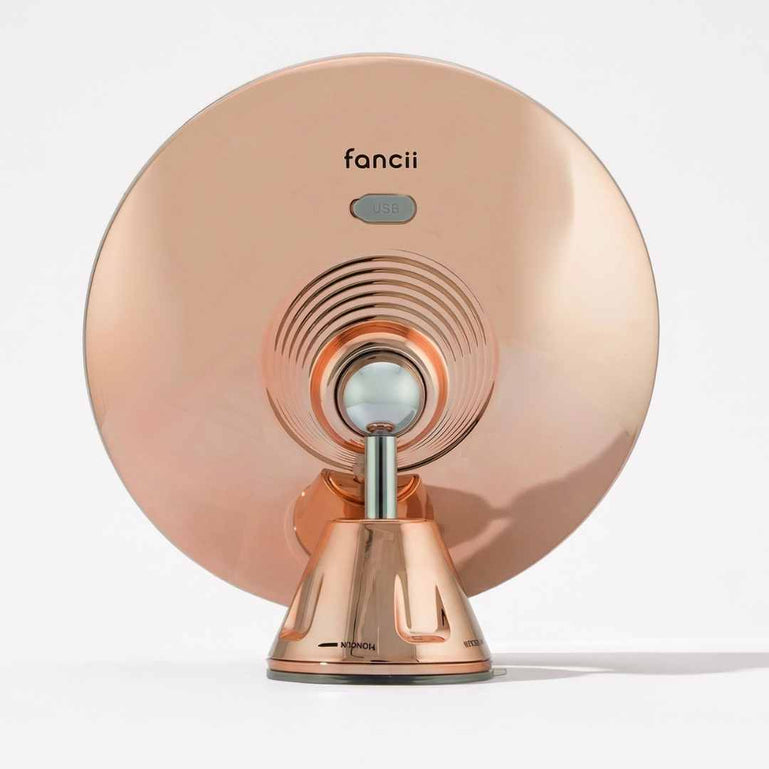 Fancii Lana 10x magnifying mirror with lights in Rose Gold