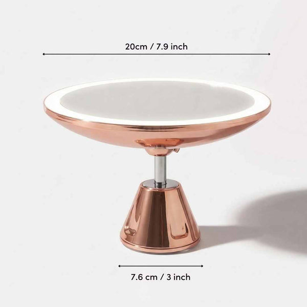 Fancii Lana 10x magnifying mirror with lights in Rose Gold