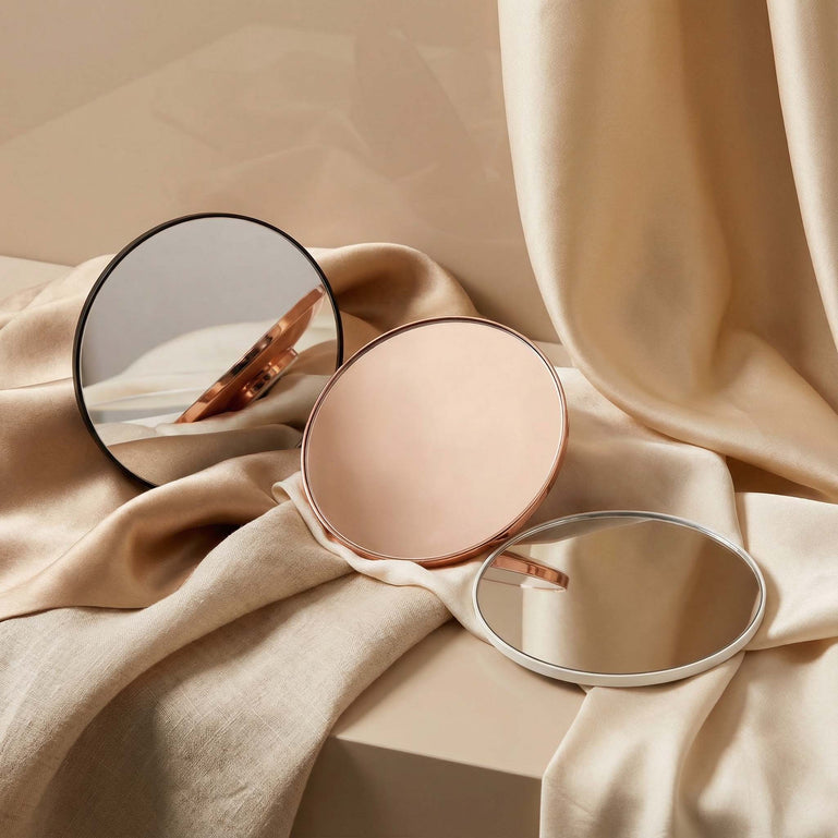 Lara 10x Rose Gold magnetic magnifying mirror All