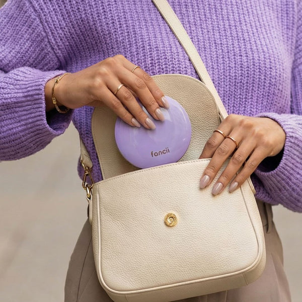 Fancii Mini Taylor Lighted Led Compact with 1x and 10x Magnification Lilac Bliss