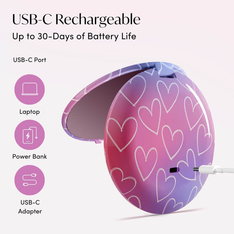 Fancii Mini Taylor LED Compact Mirror for purse Lovestruck