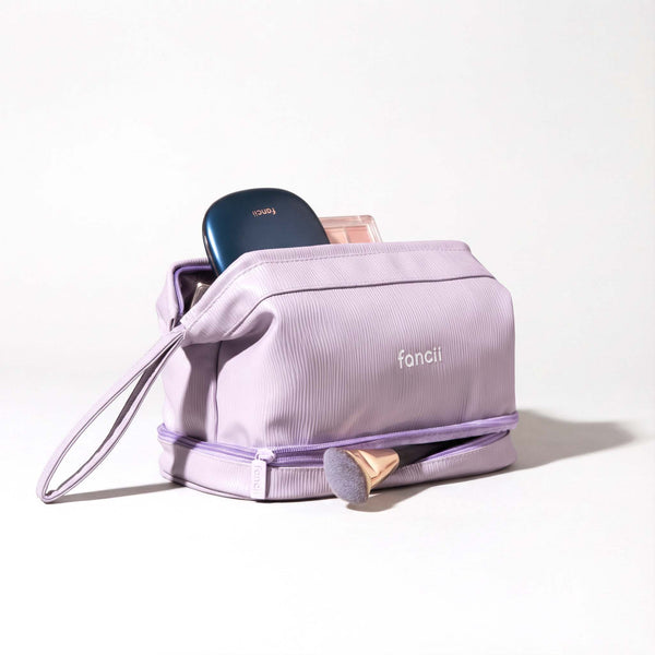 Macy 2-in-1 Makeup Bag by Fancii & Co. in Purple