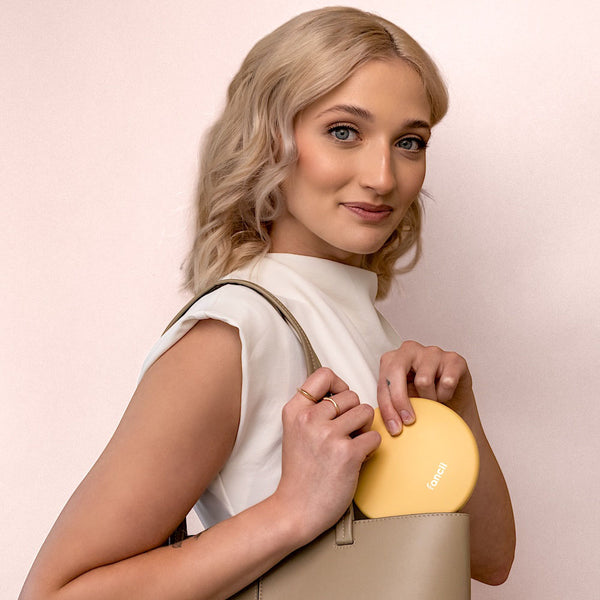 Taylor Compact Mirror by Fancii and Co with 10x magnifying mirror MARIGOLD