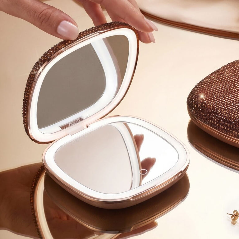 Fancii Mila 2 Luxe Mocha led lighted travel makeup mirror