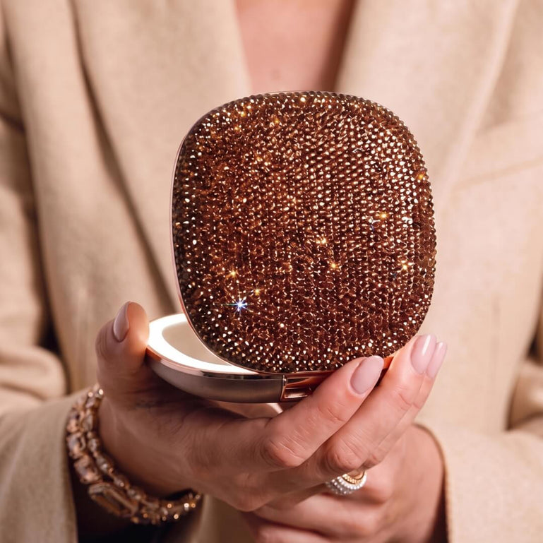 Fancii Mila 2 Luxe Mocha led lighted compact makeup mirror