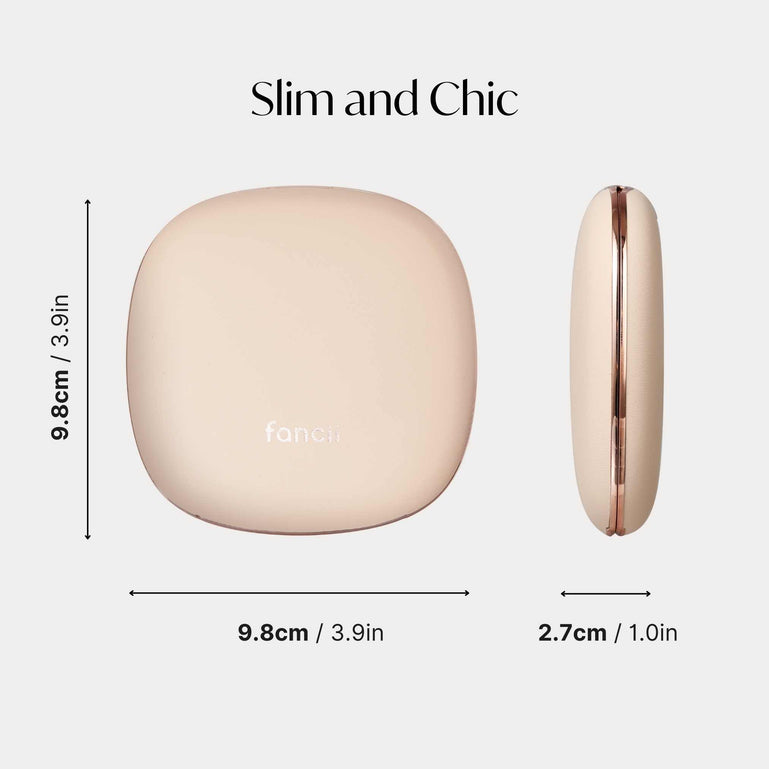 Fancii Mila 2 Compact Mirrors with lights Champagne Cream