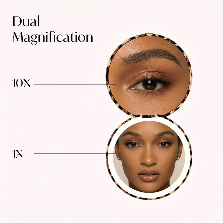 Mini Taylor LED Compact Mirror | Cheetah Chic