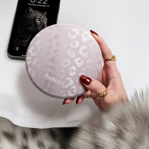 Taylor Lighted Compact in Cosmic Leopard
