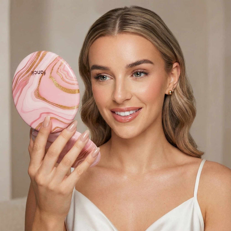 Traveling Twosome Bundle By Fancii & Co. Weekender Marble Rosé