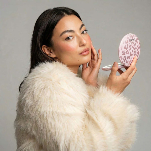Mini Taylor LED Compact Mirror | Cosmic Leopard