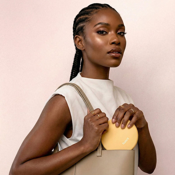 Fancii Taylor travel makeup mirror with 10x magnifying mirror Weekender Marigold MARIGOLD