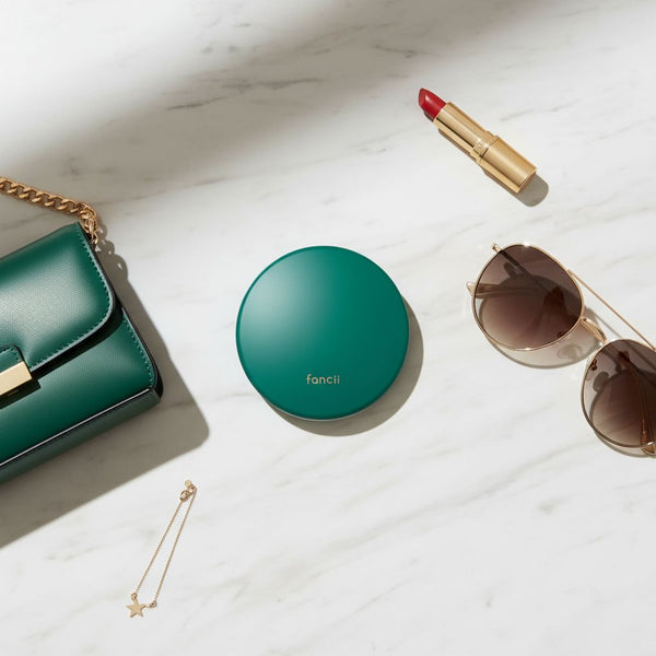 Taylor LED Lighted Compact Mirror with 10x magnifying mirror EMERALD ENVY