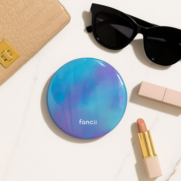 Taylor Compact Mirror by Fancii and Co with rechargeable power LAVENDER LAGOON