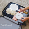 First Class Glow_Cami lighted handheld and Madison Globetrotter makeup case by Fancii and Co are both travel-friendly All