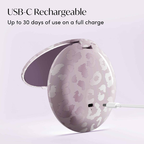 Mini Taylor LED Compact Mirror | Cosmic Leopard