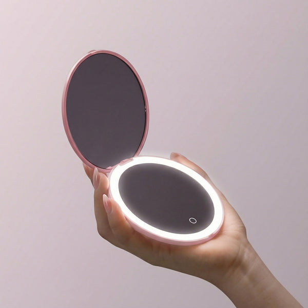 MINI TAYLOR LED Lighted Compact Mirror for Flawless Makeup | Fancii ...
