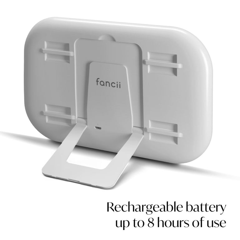 Fancii rechargeable Juni 2 Led Lighted Car Visor Mirror for travel White