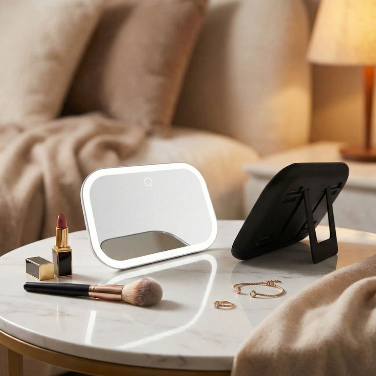 Fancii Juni 2 Led Lighted Car Visor Mirror for travel All