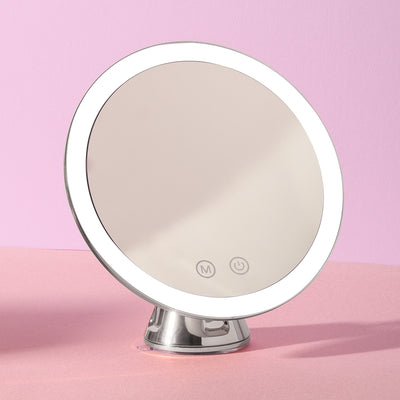 Fancii Lana lighted magnifying mirror for bathroom in Chrome