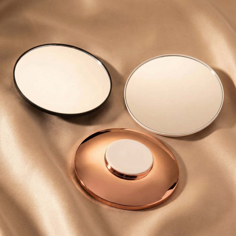 Lara 10x Rose Gold magnetic magnifying mirror All