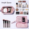 Macy 2-in-1 Makeup Bag by Fancii & Co. in Pink - Ample Space