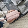 Macy 2-in-1 Makeup Bag by Fancii & Co. in Pink - Made for Travel.