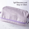 Macy 2-in-1 Makeup Bag by Fancii & Co. in Purple - Spill Resistant and Easy to Clean