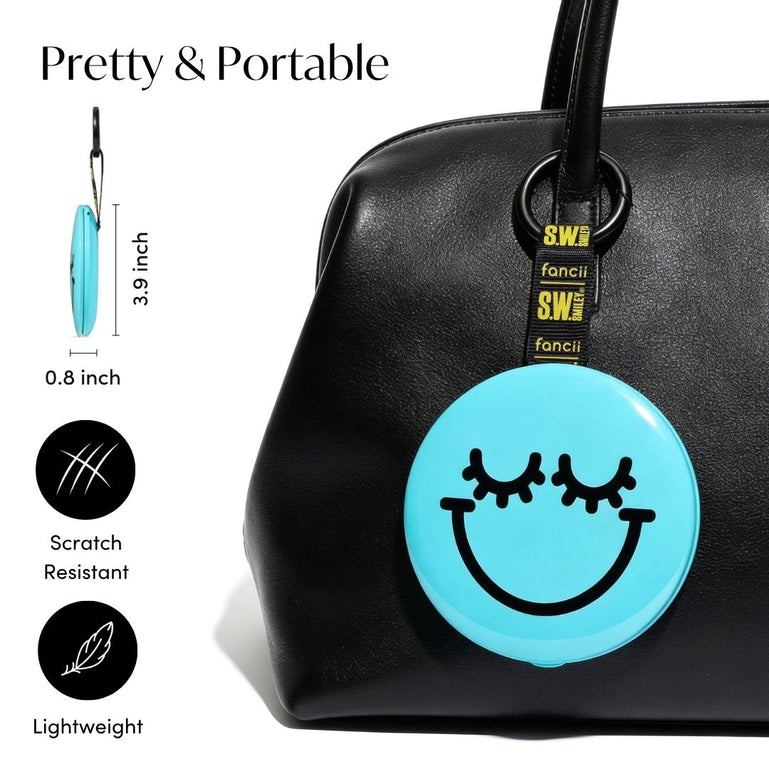 Fancii x S.W. Smiley Bag Charm Mirror