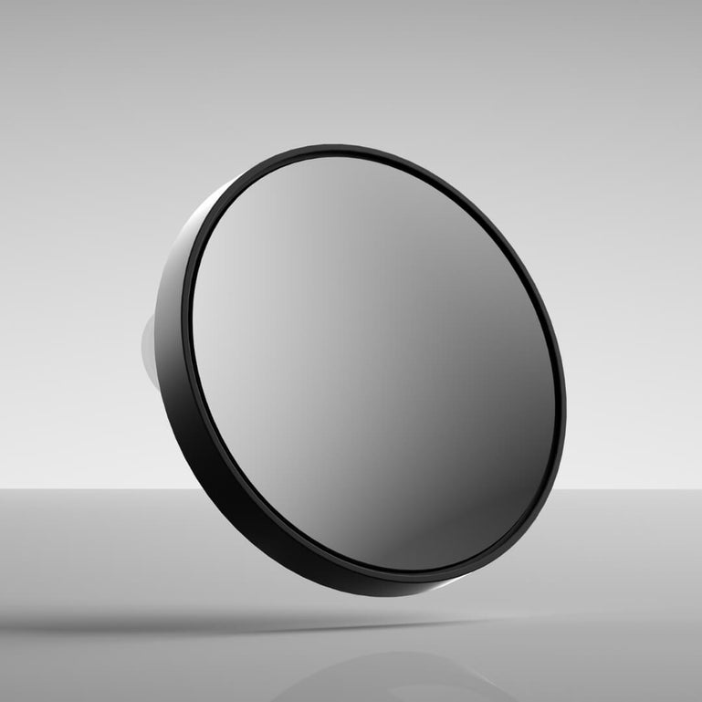 Tara suction mirror by Fancii & Co. in Black