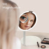 Abigail in White Tara 10x Magnifying Mirror by Fancii & Co. 10x Magnifcation