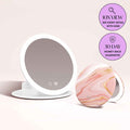 Taylor Lighted Compact and Abigail with Tara Travel Mirror by Fancii & Co.
