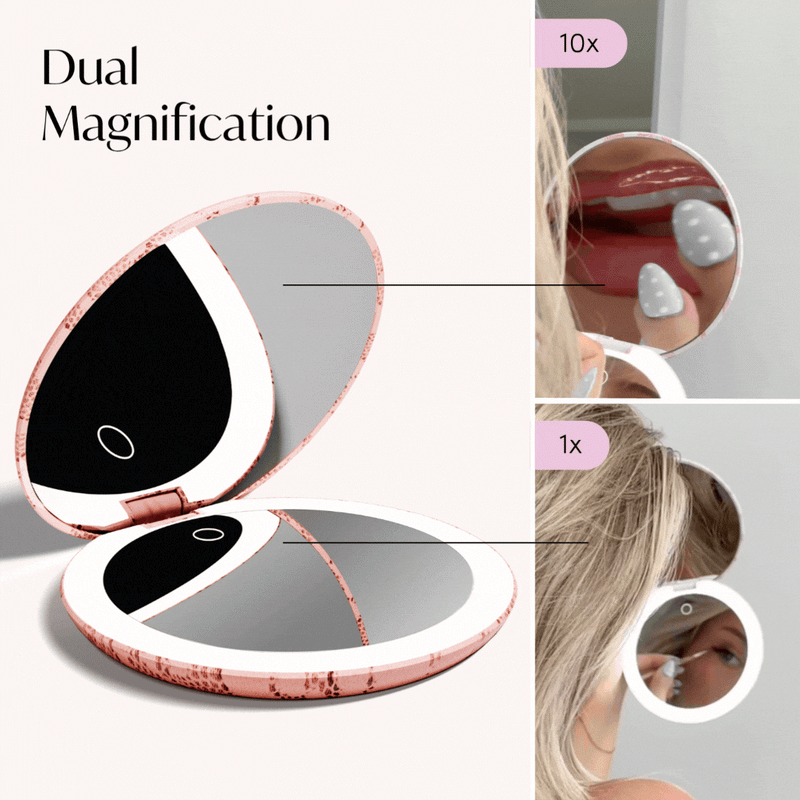 Taylor Lighted Compact by Fancii 1x and 10x Magnification