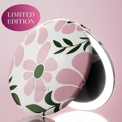 Taylor Compact by Fancii & Co. In Blush Blooms Pink Blush Blooms Black Limited Edition 