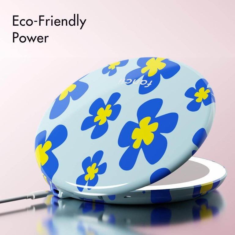 Taylor Lighted Compact by Fancii & Co. Eco Friendly Power in Weekender Flower Power