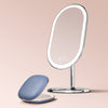 Fancii Vera LED Lighted Vanity and Compact Makeup Mirror Chrome Harbor Blue