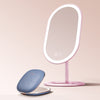 Fancii Vera LED Lighted Vanity and Compact Makeup Mirror Pink Harbor Blue