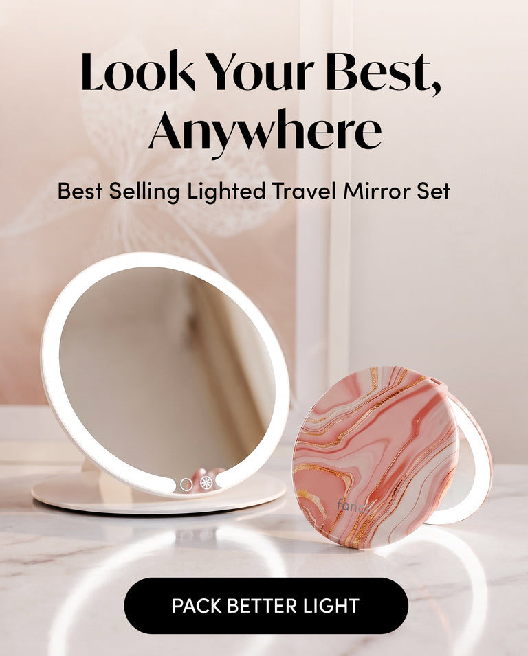 Travel Light Set featuring the Abigal Vanity, Tara 10x and the Taylor Compact- just released and ready for adventure.